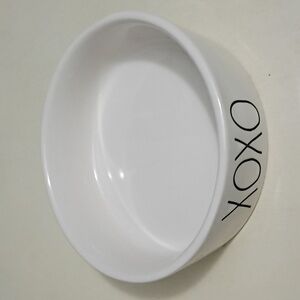 Rae Dunn Collection By Magenta White Ceramic Bowl with XOXO Design